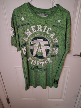 American Fighter Size XL Men's Green T-shirt Buckle BKE Brand